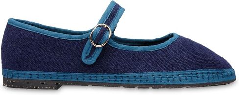 Flabelus Women's Arthur Linen Mary Jane Flats in Kuwait