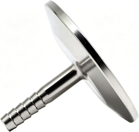 QiiMii SS304 1.5 "مشبك ثلاثي إلى 3/8" محول خرطوم شائك تركيب أنابيب خرطوم صحي (خرطوم بارب 3/8 بوصة) in Saudi Arabia