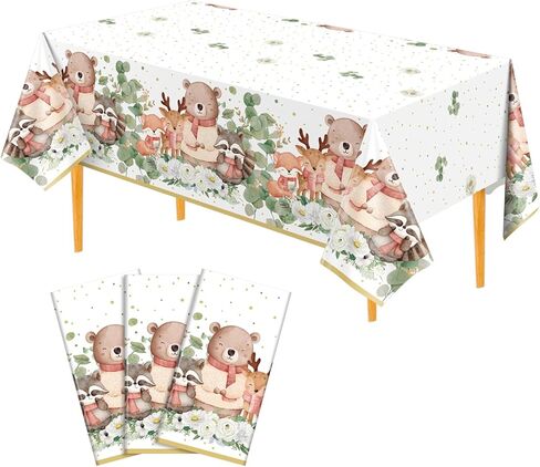 3 Pack Western Cowboy Party Decorations Tablecloth, 54 X 108Inch Rodeo Table Covers Disposable Cowboy Table Cloth Waterproof Tables Cover for Western Rodeo Birthday Party Decor in Saudi Arabia