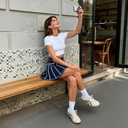 Tigeridea Sneakers for Women Lightweight Casual Tennis Walking Shoes Comfortable Mary Jane Women's Fashion Sneakers in Kuwait