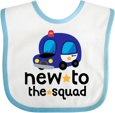 inktastic Police Baby New To the Squad Baby Bib in Saudi Arabia