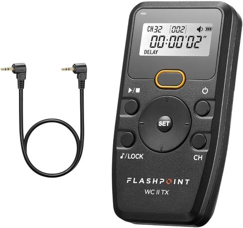 جهاز إرسال إطلاق مصراع عن بعد Flashpoint Wave Commander II مع كابل لكاميرات Canon 2.5 مم Sub-Mini، Godox TR-C1 in Kuwait