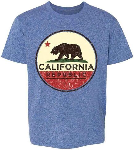 تي شيرت Pop Threads California Republic Flag Bear Retro للأطفال الصغار والبنات والصبيان in Kuwait