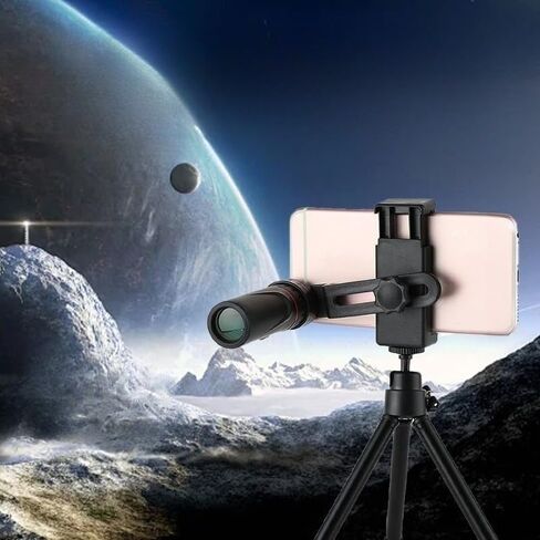 Monocular Telescope, 8X Magnification Scope for Outdoor Observation and Hiking (Black) in Kuwait