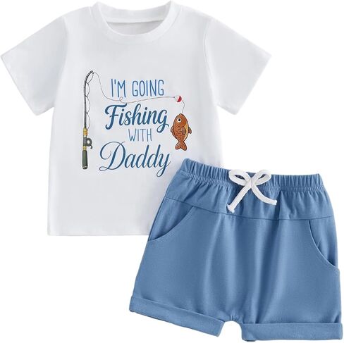 Kaipiclos Baby Boy Summer Outfit 12 18 24 Month 3T 4T 5T Boys Clothes Farm Truck Toddler Baby Tee Shirt Tops + Shorts Set in Saudi Arabia