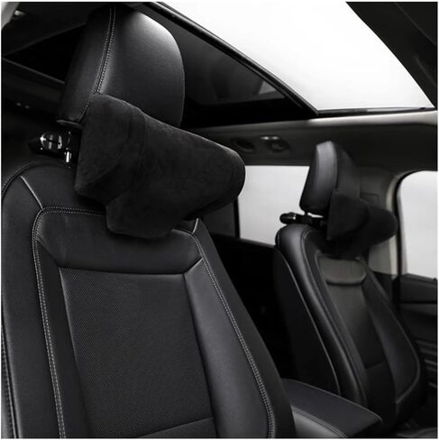 Car Multifunctional Accessory Part Kit Headrest Plus Size Suede Nap Adjustable Up And Down Cushion Neck Pillow in Saudi Arabia