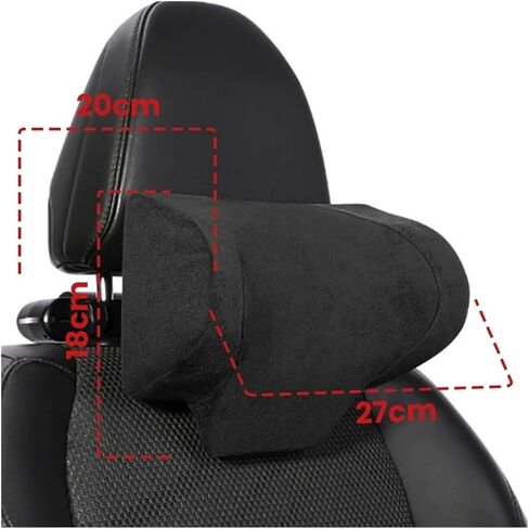 Car Multifunctional Accessory Part Kit Headrest Plus Size Suede Nap Adjustable Up And Down Cushion Neck Pillow in Saudi Arabia