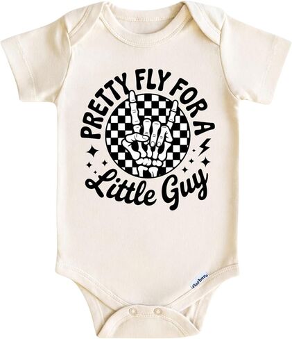 Pretty Fly For A Little Guy Baby Onesie Boys Girls - Funny Baby Bodysuit - Cute Infant Outfit in Kuwait