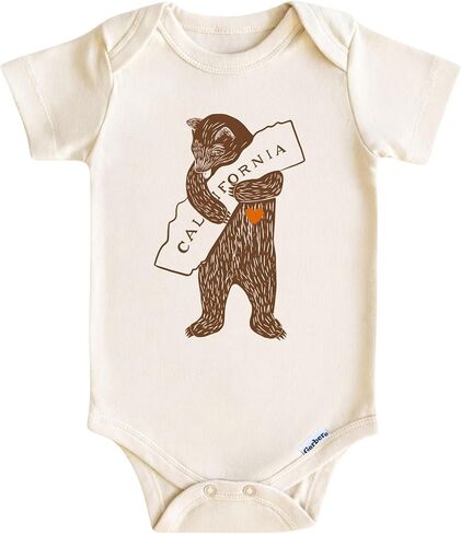 California Baby Onesie Boys Girls - California Bear Bodysuit - Bear Baby Clothes in Kuwait
