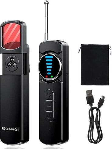 Upgraded Hidden Camera Detector - AI-Powered Anti-Spy Device, GPS Tracker & Bug Detector, Portable RF Signal Scanner for Hotels, Travel in Kuwait