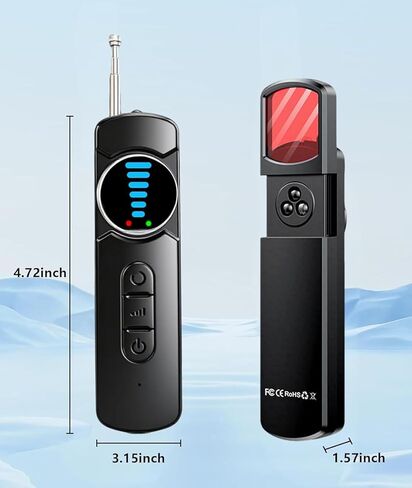 Upgraded Hidden Camera Detector - AI-Powered Anti-Spy Device, GPS Tracker & Bug Detector, Portable RF Signal Scanner for Hotels, Travel in Kuwait