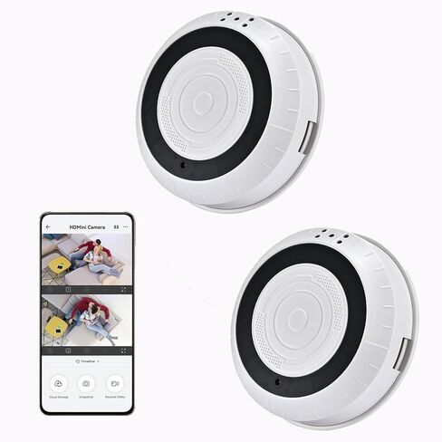 1080P HD Hidden Camera, Dual-Lens WiFi Security Camera with Motion Detection, Night Vision, Loop Recording for Home Office Surveillance (1 PCS) in Saudi Arabia