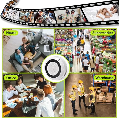 1080P HD Hidden Camera, Dual-Lens WiFi Security Camera with Motion Detection, Night Vision, Loop Recording for Home Office Surveillance (1 PCS) in Saudi Arabia