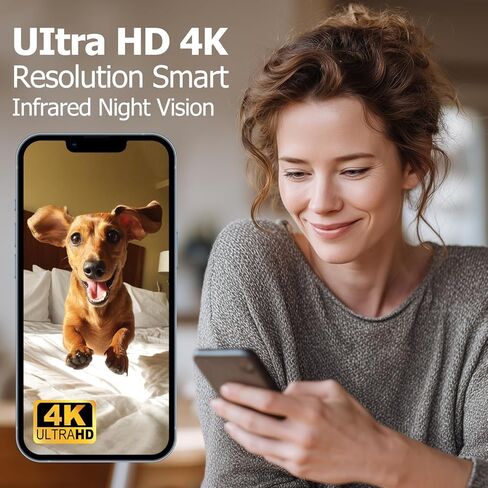 كاميرا أمان لاسلكية خلوية 2026 Goose-Neck 4G LTE، تم إدخال بطاقة SIM، 4KHD مع تسجيل فيديو مباشر، عمر بطارية طويل 60 يومًا، حامل مغناطيسي، زاوية واسعة 170 درجة، لا حاجة لكاميرا WiFi للاستخدام الخارجي in Kuwait