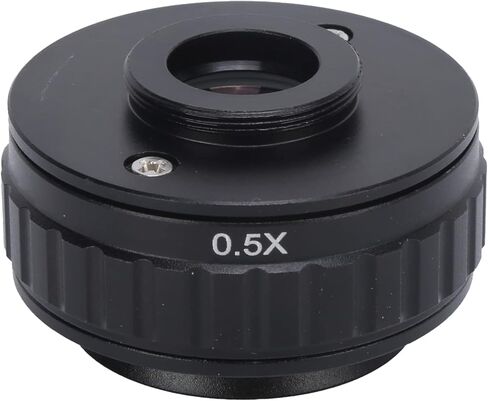 0.5X 38mm Adapter Lens, C Mount Microscope Adapter with Wrench, Trinocular Stereo Microscope Tube for Digital Camera Focusing T490 Series Microscopes in Kuwait