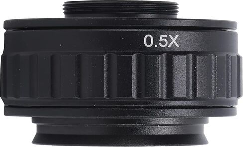 0.5X 38mm Adapter Lens, C Mount Microscope Adapter with Wrench, Trinocular Stereo Microscope Tube for Digital Camera Focusing T490 Series Microscopes in Kuwait