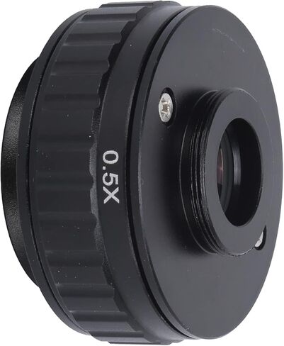 0.5X 38mm Adapter Lens, C Mount Microscope Adapter with Wrench, Trinocular Stereo Microscope Tube for Digital Camera Focusing T490 Series Microscopes in Kuwait