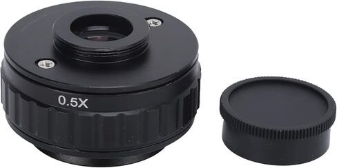 0.5X 38mm Adapter Lens, C Mount Microscope Adapter with Wrench, Trinocular Stereo Microscope Tube for Digital Camera Focusing T490 Series Microscopes in Kuwait
