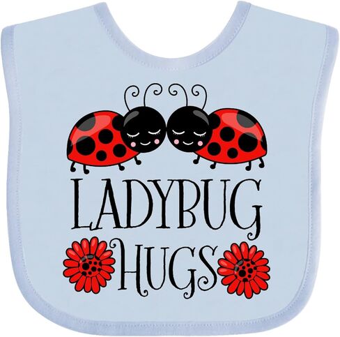 inktastic Ladybug Hugs Cute Pair Of Ladybugs Baby Bib in Kuwait