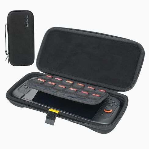 Grip & Carry Case Set for Switch 2 – Ergonomic Anti-Slip TPU Handles + EVA Hard Shell Travel Case, Dockable Design, Lightweight Accessory Kit in Saudi Arabia