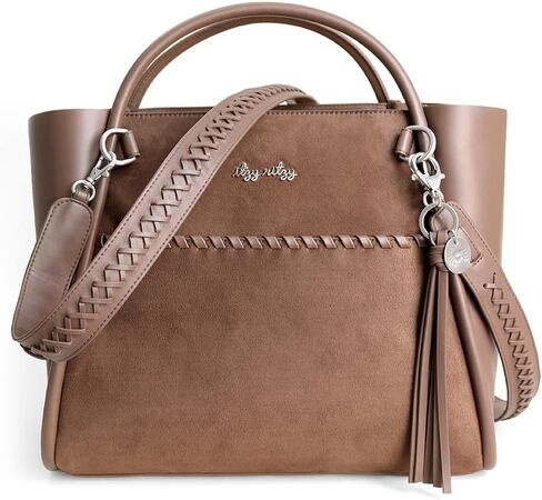 Itzy Ritzy Boss Tote Diaper Bag – Vegan Leather Tote with Stroller Straps, Changing Pad, Shoulder Straps & Tassel in Kuwait