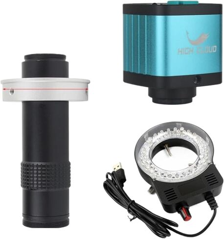 4K Ultra HD 1080P HDMI USB Digital Video Microscope Camera 100X 300X C-Mount Lens Professional Phone PCB Soldering Repair Tools(100X) in Kuwait