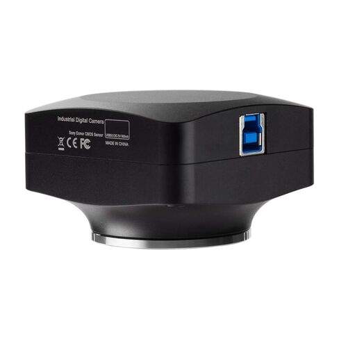 كاميرا مجهر AmScope 5MP ذات مصراع عالمي وإضاءة منخفضة USB3.0 C-mount مع شريحة معايرة in Kuwait