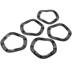 5 Pieces Steel Bike Bottom Bracket Wave Washer Wavy Crinkle Spring Washers Bicycle Crank Spacer Crankset Shield Gasket Bearing Adpater Sleeve for Screw Bolt (Inner 24mm)