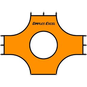 Dimples Excel 4'x3' Soccer Goal Target Net Target Sheet for Kids Backyard Training Practice Shooting and Passing Accuracy, Soccer Goal not Included
