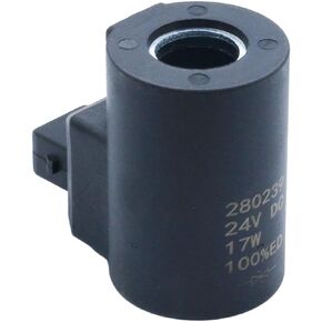24V Solenoid Valve Coil 280239 10333044 Compatible with Bucher Liebherr