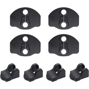 Model 3 Model Y Door Lock Cover Protector Latches Cover Door Stopper Covers Set, 4 Carbon Fiber Door Lock Cover + 4 Door Stopper Covers Protectors for Tesla Model 3/Y.