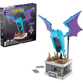 Mega Pokémon Action Figure Building Set, Mini Motion Golbat with 313 Pieces and Wing Flapping Movement, Build & Display Toy for Collectors