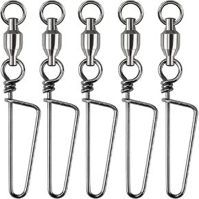 Fishing Accessories, Fishing Swivels with Coastlock Snap, High Strength Stainless Steel Fast Change Lures for Fishing Line Leader Baits Hooks Weights (Test 60-280 Pound) in Kuwait