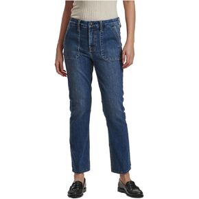 Jen7 Men's Ankle Straight W/Patch Pockets in Wisteria Broken Twill