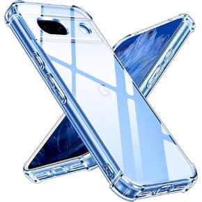 ivoler Clear Case Designed for Google Pixel 8a 2024 6.1'' [Full Camera Protection] [Long Lasting Clarity], Military Shockproof Protective Hard Back Slim Phone Cover for Pixel 8a 6.1'' - Clear