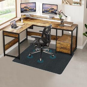 Office Chair Mat for Hardwood Floor, Desk Chair Mat for Carpet, Computer Gaming Rolling Chair Mat Rugs Under Desk Non Slip Floor Mat for Office Home