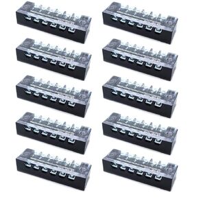 1Pc 600V 25A 20 Position Dual Row Wire Barrier Block Terminal Strip TB-2520