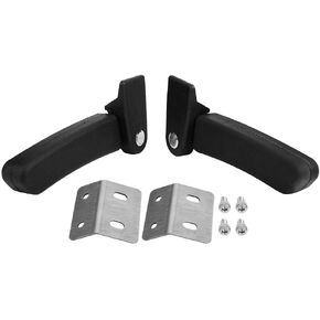 KIMISS Motorcycle Rear Seat Armrests Kit, ABS Plastic Passenger Seat Armrests Set Box Rear Seat Armrest