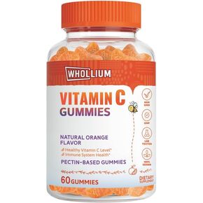 علكات فيتامين C 250 مجم، دعم المناعة، فوائد مضادة للأكسدة، تخليق الكولاجين، غير معدل وراثيًا، خالٍ من الغلوتين، نكهة البرتقال الطبيعية، قائم على البكتين، نباتي، 60 قيراط in Kuwait