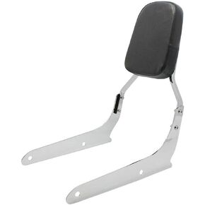 Passenger Backrest Sissy Bar Pad Compatible with/Replacement for Honda Spirit VT750 Shadow Phantom 750 VT750C2B Chrome