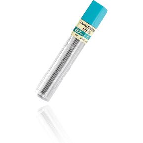 Pentel 50B Super Hi-Polymer Lead Refills, 0.7mm, B, Black (1 Pack)