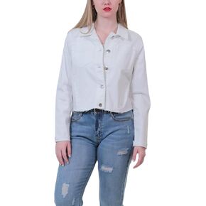 سترة JOUJOU النسائية خفيفة الوزن من الدنيم، معطف مريح ومصمم in Kuwait