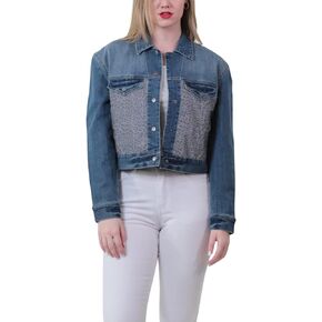 JOUJOU Women's Lightweight Denim Jacket, Comfortable & Designer Coat