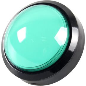 EG Starts Arcade Buttons 100mm Big Dome Convex Type LED Lit Illuminated Push Button for Arcade Machine Video Games Parts DC 12V Green