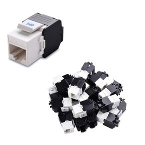 Cable Matters UL Listed 25-Pack 180 Degree RJ45 Keystone Jack, Tool Free Keystone Jack