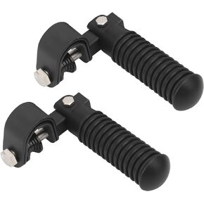 bike Footpeg,Motorbike Footpeg,Motorcycle Highway Pegs Pair Of Motorcycle Foot Pegs Clamp Footrest Mount For 1In Engine Crash Bar Guard Fit For Silver (Silver)