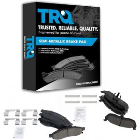 TRQ Front & Rear Ceramic Disc Brake Pad Kit for QX56 Armada Titan Truck SUV New