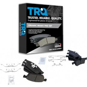 TRQ Front & Rear Ceramic Disc Brake Pad Kit for Ford Escape Transit Connect