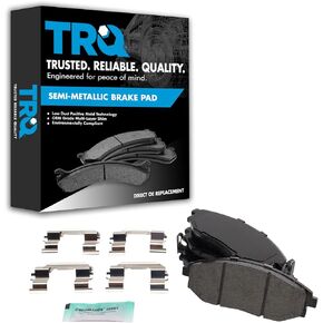 TRQ Posi Metallic Brake Pad Set Front Kit Compatible with 04-06 Suzuki Verona