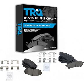 TRQ Front & Rear Ceramic Disc Brake Pad Kit for Subaru Saab New